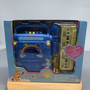 Vintage New Old Stock Care Bears Cassette Player / Recorder & Microphone Lyrics
